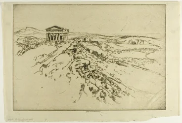 Girgenti, der Tempel an der Mauer