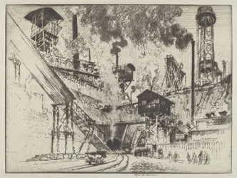 Mündung der Mine, Ruhrort bei Oberhausen