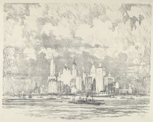 New York von Ellis Island, 1910