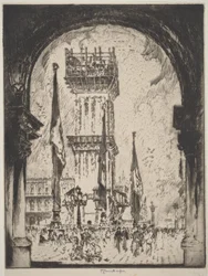 Wiederaufbau des Campanile in Venedig, Nr. I