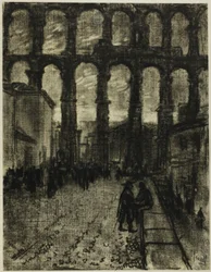 Segovia, das Aquädukt vom Markt