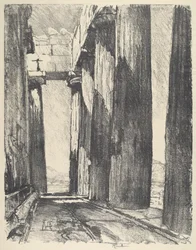 Das Portikus des Parthenon