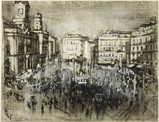 Die Puerta del Sol, Madrid