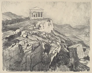 Der Concordiatempel auf der Mauer, Girgenti