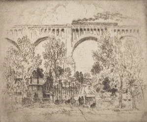 Das Viadukt, D., L. & W. in Nicholson, Pa.