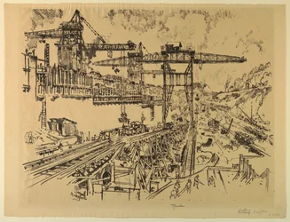 Mauern der Miraflores-Schleuse