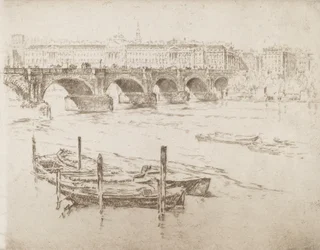 Waterloo Bridge und Somerset House, 1905