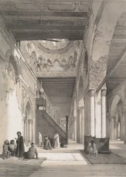 12. Innenansicht, Moschee von Ibn Tulun, 1843