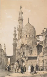 Moschee, in Kairo, 1843