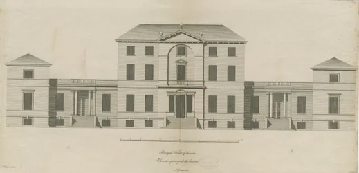 Sandon Hall: Gravur, undatiert [1769-1771]