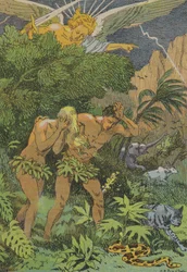 Vertreibung von Adam und Eva aus dem Garten Eden
