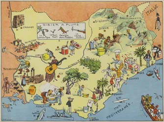 Provence, Grafschaft Nizza, Grafschaft Venaissin und Fürstentum Orange