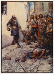 Dieser tapfere Mann kämpfte heftig und lange