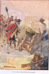 Clive feuerte selbst eine der Kanonen ab