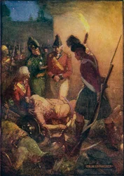 Tippoo Sultans Leiche wurde unter denen seiner Anhänger gefunden, 1908, ca. 1920