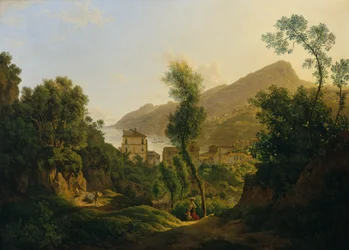 Ansicht der Stadt Vietri mit Blick auf den Meerbusen von Salerno