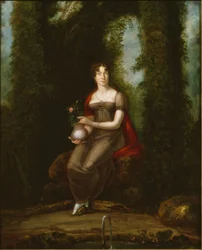 Weibliches Bildnis, auch gedeutet als Bildnis der Madame de Staël