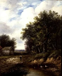 Der Weg am Teich