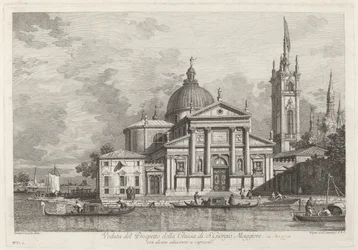 Ansicht der Fassade der Kirche S. Giorgio Maggiore