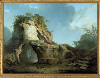 Das Grab des römischen Dichters Vergil (70-19 v. Chr.) Es befindet sich in der Nähe der Höhle von Pozzuoli bei Neapel