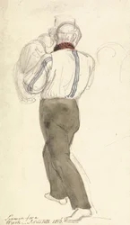 Seemann hält einen Affen