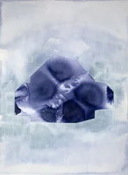 Indigo Abstraktes Haus