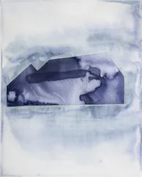 Indigo Berglandschaft
