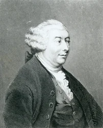 Porträt von David Hume, graviert von William Henry Worthington