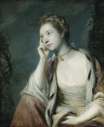 Porträt von Lady Mary Coke, halblang, in einem mit Hermelin besetzten roten Umhang