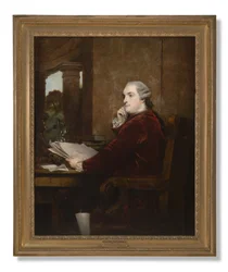 Porträt von William Henry Cavendish Bentinck, 3. Herzog von Portland an seinem Schreibtisch, 1771