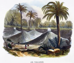 Luftvulkane, nahe Cathagena, Kolumbien, aus Phänomene der Natur, 1849