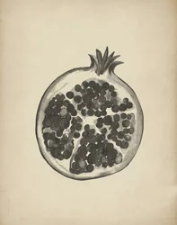 Geschnittener Granatapfel