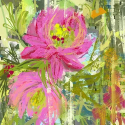 Lebendige Rosa Blüten