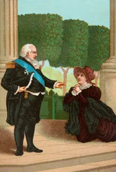 Mme Labedoyere bittet um die Gnade des Königs