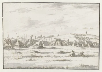Ansicht eines Lagers der Armee von Wilhelm III. in der Nähe von Leuven