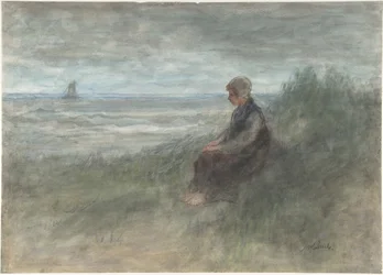 Mädchen in den Dünen