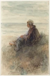Mädchen auf den Dünen