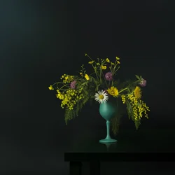 Elegantes Wildblumen Stillleben
