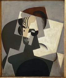 Porträt von Josette Gris - Öl auf Leinwand