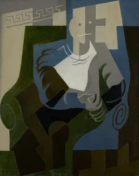 Sitzender Harlekin, ca. 1920