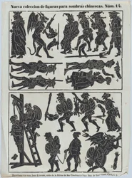 Blatt 14 von Figuren für chinesische Schattenspiele
