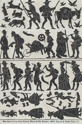Blatt 2 von Figuren für chinesische Schattenspiele