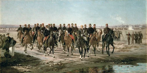 Der Besuch des Río Negro durch General Julio Argentino Roca (1843-1914) und seine Armee