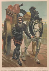 Johannes Gutenberg verlässt Straßburg. Aus: La ciencia y sus hombres, 1879