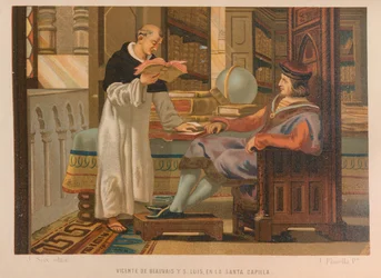 Vincent von Beauvais und Sankt Ludwig. Aus: La ciencia y sus hombres