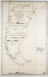 Karte von Chile, Patagonien, Feuerland und den Falklandinseln, um 1798