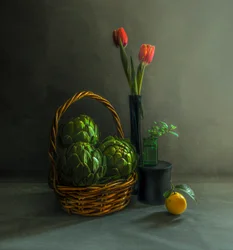 Artischocken Rustikal Still