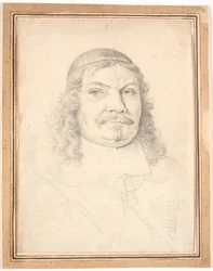 Porträt des holsteinisch-gottorfschen Kanzlers Johan Adolph Kielman von Kielmanseck (1612-1676). Brustbild en face nach rechts