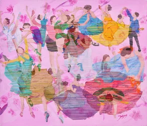 Bunter Balletttanz