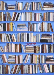 Bunte Bücherregalsammlung